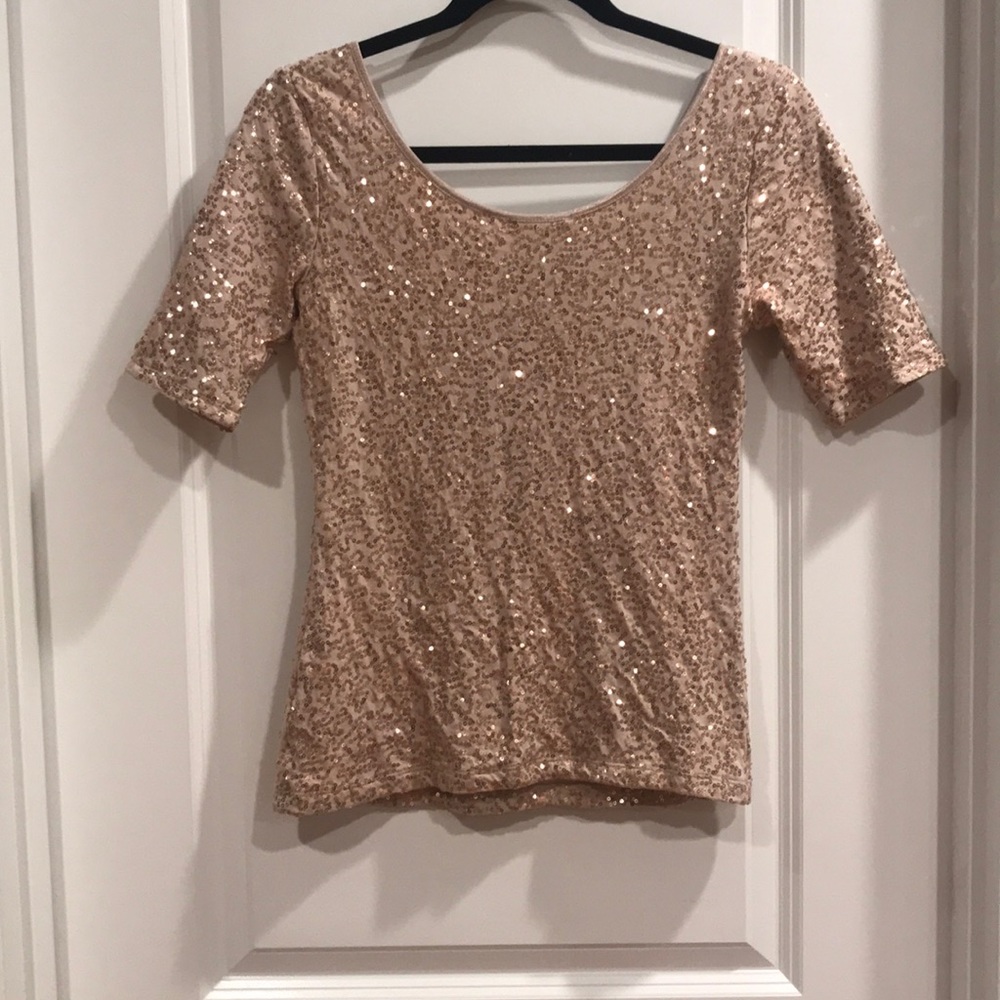 Banana republic XS full sequin top